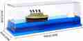 Hot sell trending blue water-filled desk toy liquid wave paperweight. 