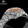 ADDIESDIVE luxury men's skeleton automatic watch sapphire glass BGW9 luminous diver's watch 200m men analog mechanical watches. 