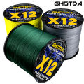 GHOTDA Sea Fishing Strong PE X12 Braided Fishing Line 300M 500M 1000M 12 Strands 25lb~120LB Original Fishing Line. 