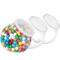 48oz Round Plastic Candy Jars with Lids for Candy Buffet,Kitchen & Office Desk,Plastic Jars with Lids for Candy,Cookies & Snacks. 