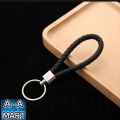 Braided PU Leather Keychain - 3 Pack Handwoven Metal Keys Strap Fashion Keyring, Creative Key Holder Gift for Car, Key, Bag and Purse. 