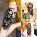 71 Sheets Skull Lion Dragon Flowers Temporary Tattoos For Adults Old School Fake Tattoo Stickers Tiger Wolf Temp Tatoos Body Art. 