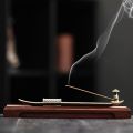 Creative Incense Holder Aromatherapy Ornament Incense Holder Boat Old Men Fishing Japanese Style Incense Stick Burner Home Decor.
