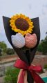 Crochet flower bouquet gift #crochet #flowers #gift #bouquet #crochetgift #mothers day gift. 