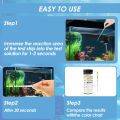 100 Pcs 9-IN-1/7-IN-1 Aquarium Test Strips Fast Accurate Fish Tank Test Kit with Test Tube Water Quality Monitor pH Test Strips. 