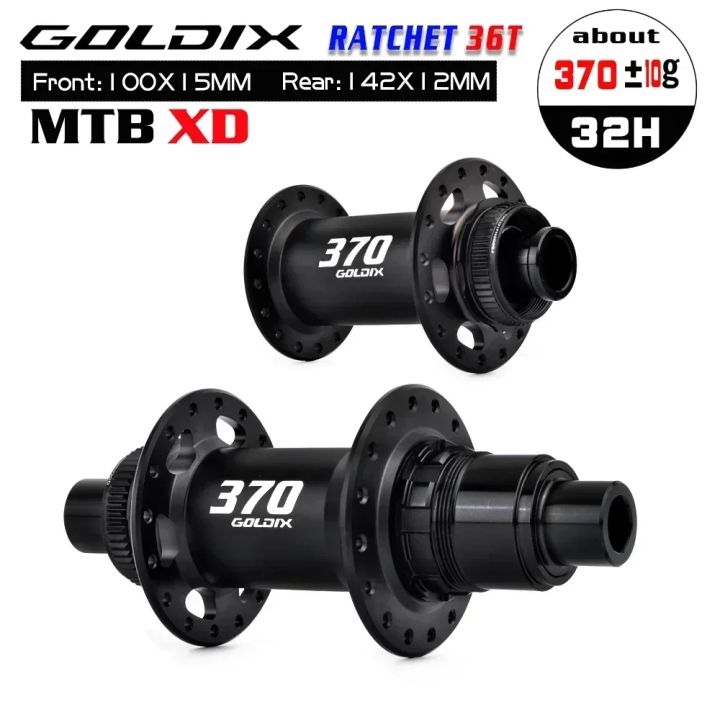 GOLDIX%20GDX370%2032H%20Bicycle%20Hub%20Sealed%20Bearing%20Center%20Lock%20Disc%20Brake%20J-Bend%2032%20Holes%20Ratchet%2036T%20BOOST%20MTB%20Hub%20for%20Shimano%20SRAM%20-%20Image%206