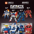 Infinite mecha, high-energy robot, green dragon, white tiger, spirit beast, mecha model, boy puzzle toy. 