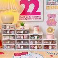 💦Free stickers🌈Multi-function storage box desktop drawer storage rack small drawer box. 