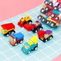 6/12Pcs Mini Inertial Pull Back Engineering Car Set Child Kids Cartoon Toys Birthday . 