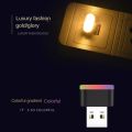 5 Styles Mini USB Light LED USB Night Light Modeling Car Ambient Light Neon Interior Light Car Jewelry Decorative Ambient Light. 