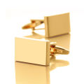 Simple Style Rectangle Cufflinks For Mens French Style Shirt Blank Buttons Business Metal Copper Brass Groom Gemelos Gifts.