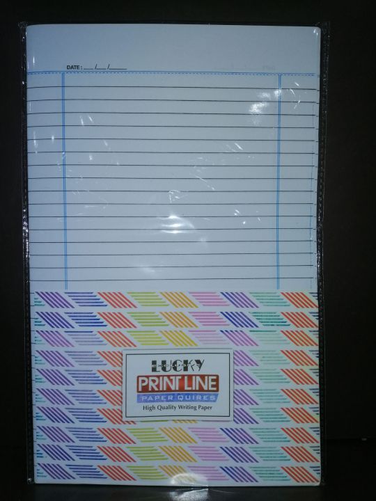 Lucky Answer Sheets Narrow Line With Margin Lines 24-Sheets Pack