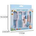 6 Pcs Newborn Baby Nail Hair Daily Care Kit Infant Kids Grooming Brush Comb and Manicure Home Set. 