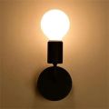 Nordic Black Wall Holder E27 For indoor Lighting, Bulb Not Included. 