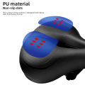ROCKBROS Bicycle Saddle Rainproof PU Surface Soft Memory Sponge Shockproof Cycling Seat MTB Saddle Reflective Bike Saddle Seat. 