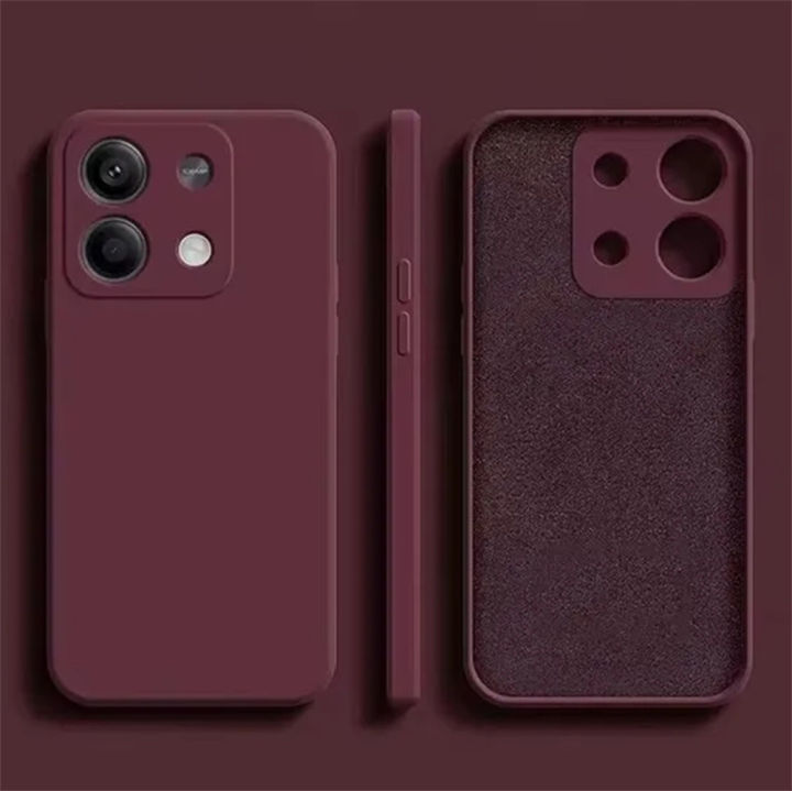 For Redmi Note 13 Pro 4G Fall prevention Phone Case Liquid Silicone Soft TPU Cover For Xiaomi Redmi Note 13 Note13 pro 4G