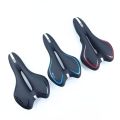 Silica Gel PU Leather Mountain Mtb Road Bicycle Saddle with Breatherable Hollow Bike Bicycle Saddle Seat Cushion Pad.