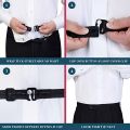 Men'S Nylon Shirt Stays with Anti-Slip Elastic Grip and Adjustable Buckle - Non-Textile Weaved Shirt Holder Straps.