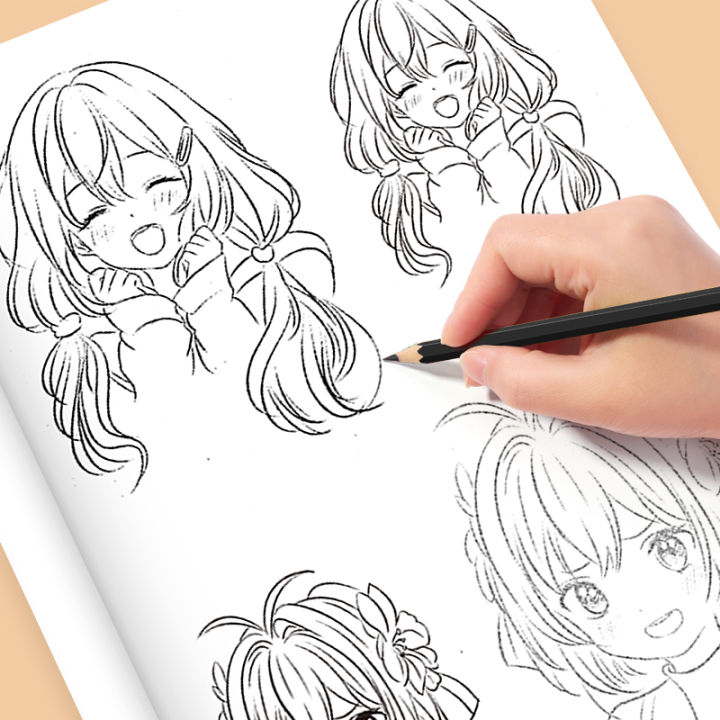 32%20Pages%20Comic%20Drawing%20Book%20for%20Girls%20Beginners%20Step%20by%20Step%20Cartoon%20Art%20Sketching%20Notebook%20Cute%20Style%20-%20Image%203