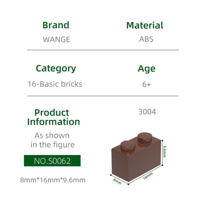 Wange%203004%20100g/125PCS%201x2%20Basic%20Building%20Block%20Moc%20Loose%20Parts%20Creativity%20with%20Bricks%20DIY%20Children's%20Toy%20Assembly%20%20Storage%20-%20Image%203