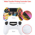 Protective Rubber cover For Sony playstation 4 Controller Silicone Case For PS4 Gamepads joystick with 2 thumbsticks Grips Caps. 