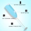Mini Portable Hand Blender For Lassi. Milk. Coffee. Mixer - 2×AA Battery Operated..