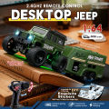 1:64 Remote Control Off-Road Vehicle 2.4G Mini Desktop Remote Control Toy Car-with Tow Box Children's Holiday .
