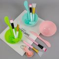 Face Mask Mixing Bowl Set, 7 In 1 DIY Facemask Mixing Tool Kit, Facial Mask Bowl Stick Spatula Silicone Soft Face Brushes Spoons. 