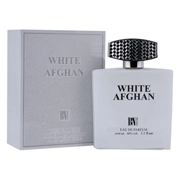 BN Parfums White Afghan Premium Scent, Powdery, Sweet & Oud, Soothing Fragrance, Long Lasting Perfume Spray For Men, 100ml