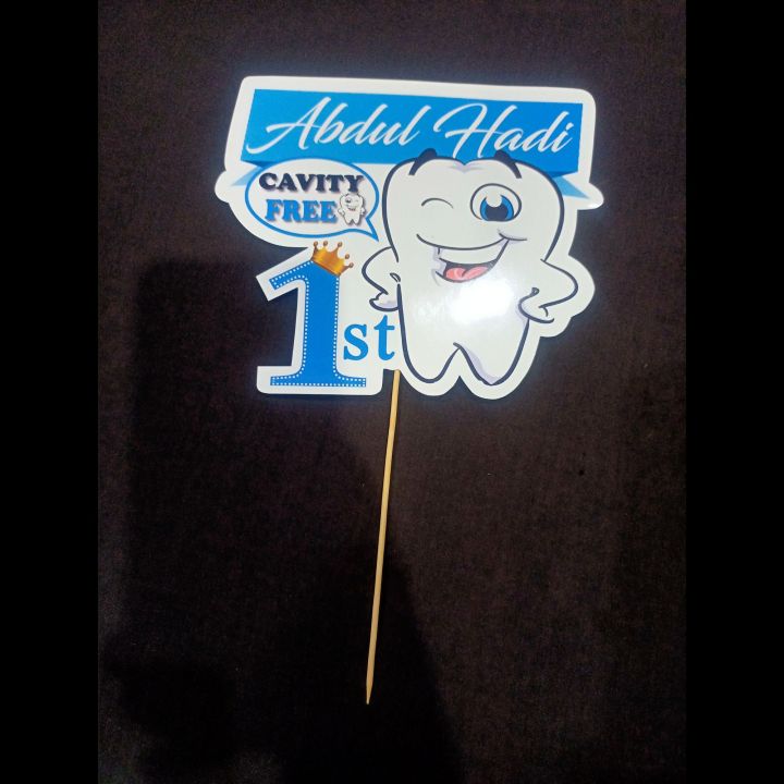 First%20Tooth%20Foil%20Balloon,%20Customised%20Cake%20topper,%20cupcake%20toppers%20set%20-%20Image%202