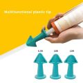 3pcs Multi-functional Silicone Sealant Nozzle Scraper Floor Caulking Tools Silicone Sealant Nozzles Kit Home Improvement Set A. 
