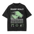 Silent Hill 2 Washed T Shirt Streetwear Hip Hop Fashion T-Shirts Tees Tops for Men Women 100% Cotton Oversize Printed. 