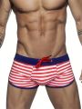 Comfortable swimsuit/clothing/swimsuit, men's quick drying stripe design, suitable for beaches and hot springs. 