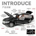 1:24 BMW 760LI Miniature Diecast Toy Car Vehicle Model Pull Back Sound & Light Doors Openable Collection Gift Kids A616. 