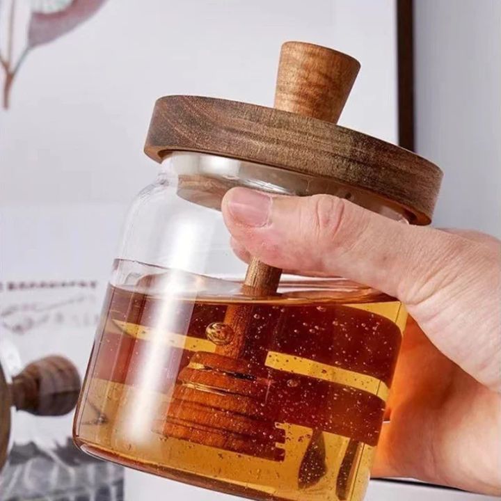Honey%20Jar%20High%20Borosilicate%20Glass%20Sealed%20Tank%20Mixing%20Rod%20with%20Wooden%20Cover%20Transparent%20Honey%20Bottle%20Kitchen%20Storage%20Containers%20-%20Image%203