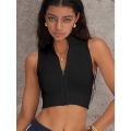 Summer Sports Outdoor Quick Drying Underwear Women Fashion Stand Collar Vest Gym Exercing Running Tops Yoga Fitness Sportwear. 