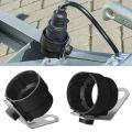 Round Trailer Plug Holder Connector Trailer Dirt Protection Plug ABS Adapter for 7 /13 Pin Plugs Truck Hitch Car Accessories.