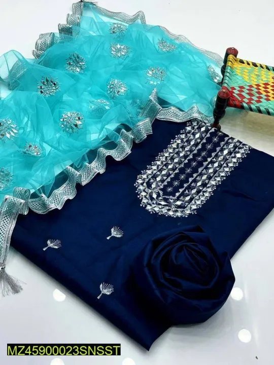 3%20Pcs%20Women's%20Unstitched%20cotton%20Silk%20Embroidered%20Suit%20-%20Image%202