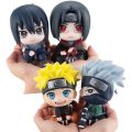 10cm Naruto Anime Figure Uzumaki Naruto Kakashi Uchiha Sasuke Itachi Cute Toys Q Figurals PVC Model children  . 