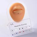 12PCS/Card Fake Cheater Non Pierced Magnet Ear Tragus Cartilage Lip Labret Stud Nose Ring Jewelry Magnetic Earring. 