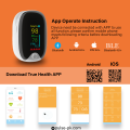 Bluetooth Pulse Oximeter for Health Monitoring by Pulse. 
