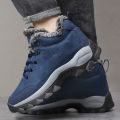 Men Snow Boots Outdoor Shoes For Male Thick Sole Sneakers for Men Winter Shoes Botines Tenis Keep Warm Fluff Mens Ankle Boots.