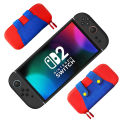 Slim Travel Case for 2025 Switch 2 Accessories, Waterproof EVA Hard Shell Protective Carrying Storage Hand Bag NS 2.