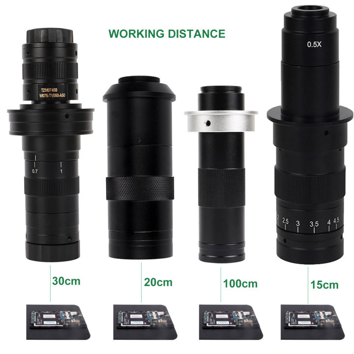 New%200.7X~4.5X%20Magnification%20130X%20180X%20150X%20Adjustable%20Zoom%20C%20Mount%20Lens%2025mm%20For%20HDMI%20VGA%20USB%20Industry%20Video%20Microscope%20Camera%20-%20Image%203