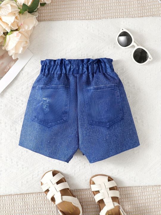 Ins%20Girls'%20Fashion%20Tie-Dye%20Full%20Print%20Printed%20Vest%20Suit%20Outdoor%20Sports%20Blue%20Shorts%20Suit%20Suitable%20for%203-10%20Years%20Old%20-%20Image%204