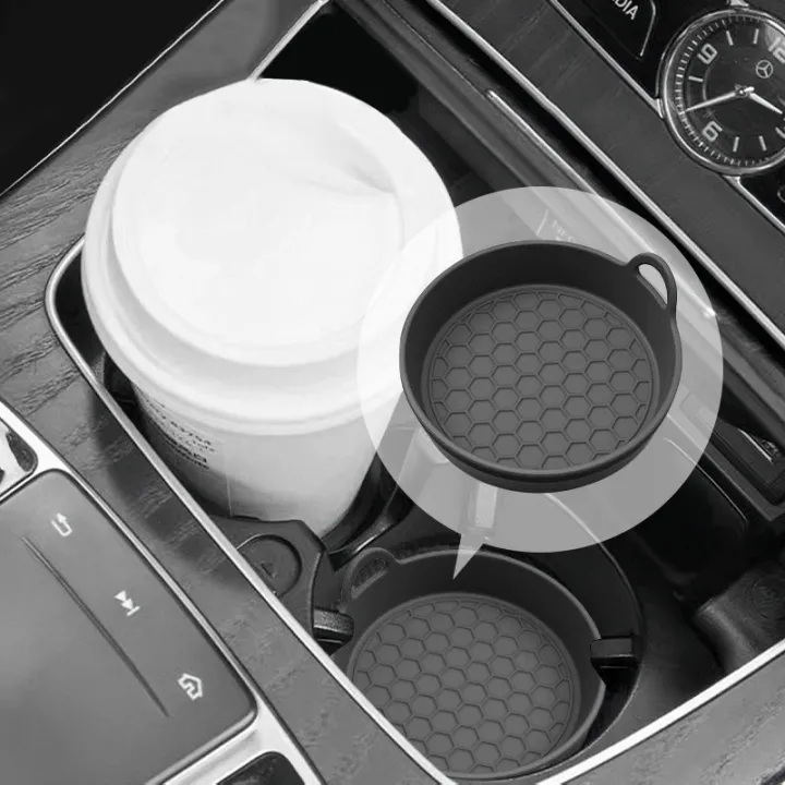 SEAMETAL%202Pcs%20Car%20Coaster%20Water%20Cup%20Holder%20Silicone%20Non-slip%20Drink%20Cup%20Mat%20Waterproof%20Heat%20Insulation%20Car%20Cup%20Mat%20Accessories%20-%20Image%203