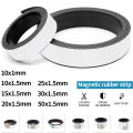 1Meter Self Adhesive Magnetic Tape Rubber Magnet Tape Strong Flexible Magnet Stripe for Refrigerator Photo Posters 39.37inch. 