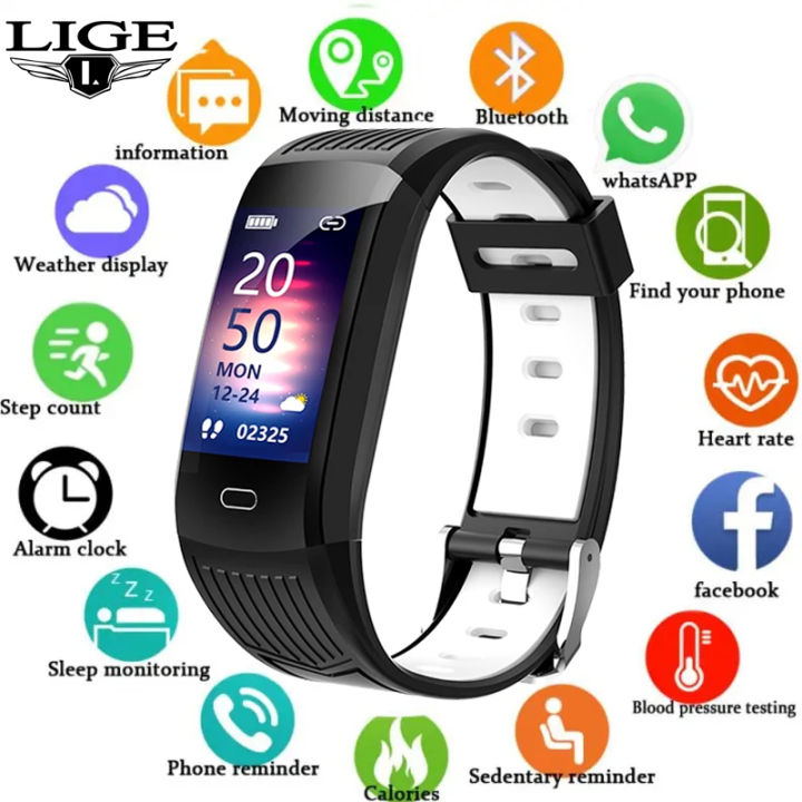 LIGE 2026 For All Smartphone Connections Smart Bracelet Sport Fitness Tracker Men Woman Band Couple Smartwatch Waterproof Watch
