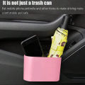 Car trash can with lid - 4 rolls of garbage bag, leak-proof, portable hanging trash can for vehicle organization. 