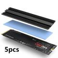 LDPCSJ M.2 SSD Heatsink M2 2280 Solid State Hard Disk Aluminum Radiator with Thermal Silicone Pad PS5 Desktop PC NGFF NVME.